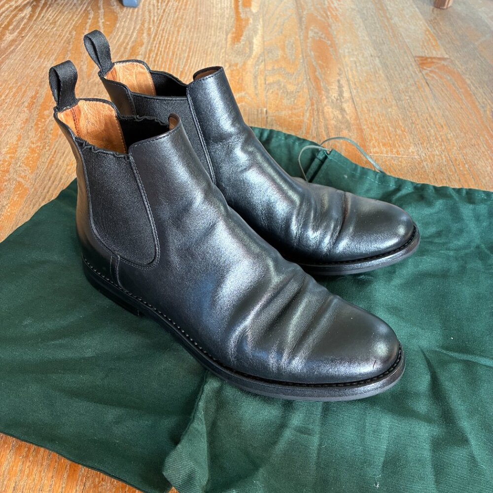Church's Monmouth Calf Leather Chelsea Ankle Boots Black in Size 6 36